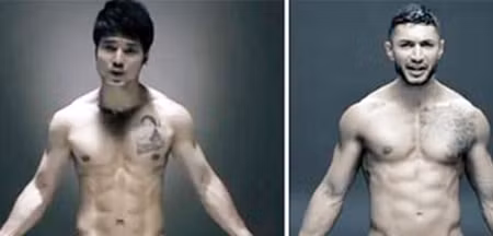  Ưng Hoàng Phúc “đạo” y chang hình ảnh clip của ca sĩ Đan Mạch Burhan G - Ảnh: Chụp từ video clip