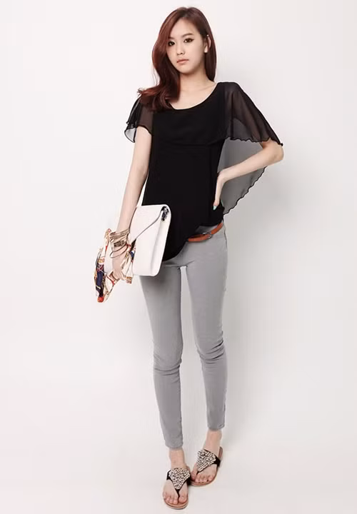Mix đồ cực chất với tone màu đen ảnh 1