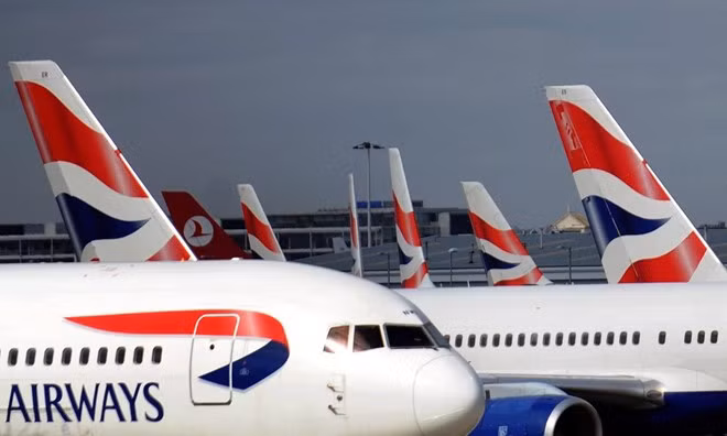 Máy bay của British Airways. (Nguồn: theguardian.com)