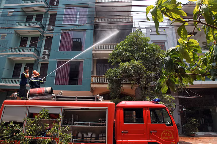 Lực lượng Cảnh sát PCCC có mặt kịp thời dập tắt vụ hỏa hoạn