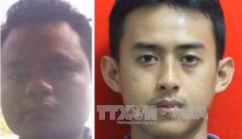 Ichwan Nurul Salam và Ahmad Sukri, hai nghi can trong vụ đánh bom liều chết. Ảnh: Pojok Bandung/ TTXVN