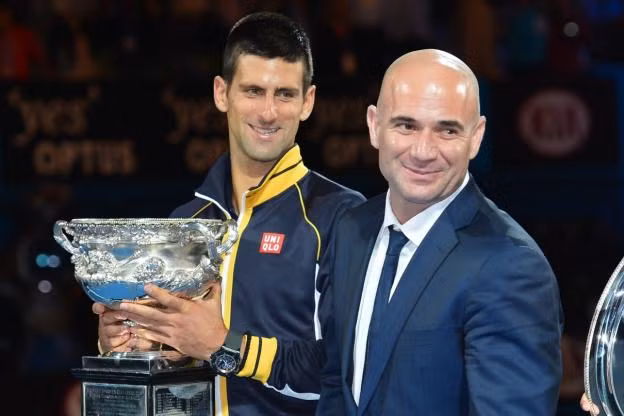  Agassi được kỳ vọng sẽ cứu vãn sự nghiệp của Djokovic. Ảnh: Internet.