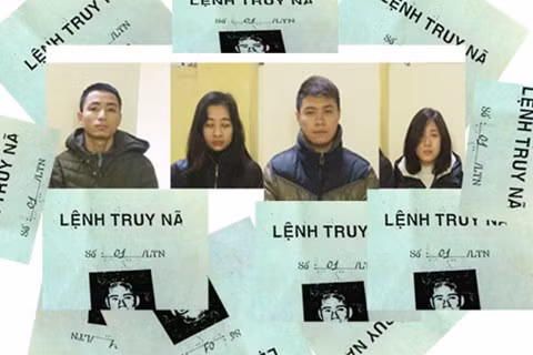 Các đối tượng liên quan đường dây mua bán trái phép chất ma túy do Lan cầm đầu.