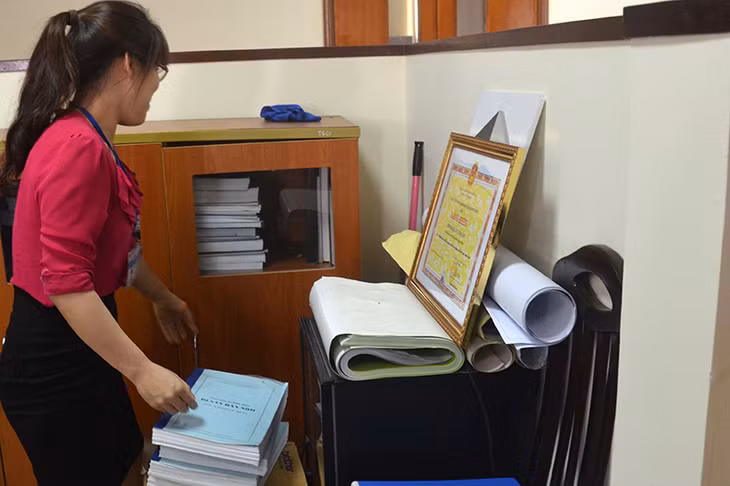 Bản thảo công trình “Di sản Hán Nôm Quảng Ninh” đang được lưu giữ tại Phòng Quản lý Di sản (Sở VH-TT).