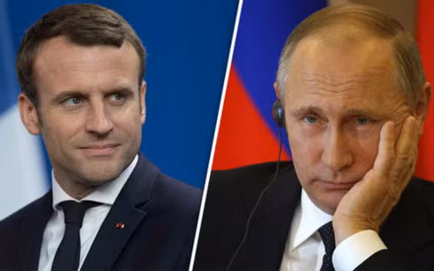Tổng thống Pháp Emmanuel Macron sẽ có cuộc gặp với Tổng thống Nga Vladimir Putin trong ngày 29/5. (Ảnh: Getty)