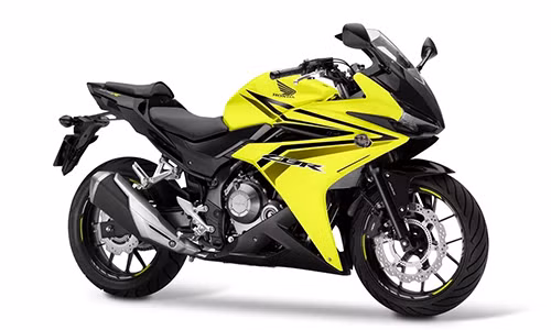 Honda CBR500R 2017 màu vành chanh, phanh ABS.