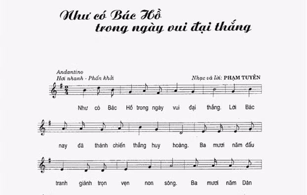 Lời bài hát Như có Bác Hồ trong ngày vui đại thắng.