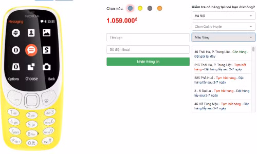 Nhiều hệ thống lớn và cửa hàng thông báo hết hàng Nokia 3310 chỉ sau đúng một ngày.