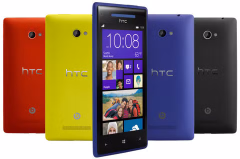 Cạnh tranh Nokia, HTC tung ra các smartphone WP 8 thiết kế đẹp và sặc sỡ không kém Lumia.