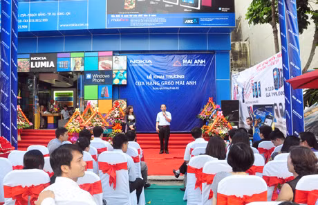 Quang cảnh lễ khai trương.