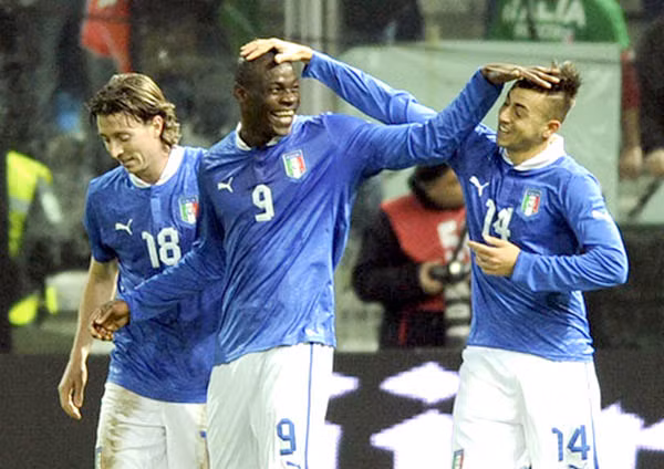 Bộ ba Milan Montolivo – El Shaarawy – Balotelli đang rất quan trọng với ĐT Italia