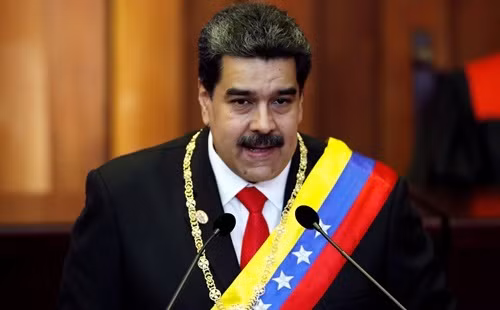 Tổng thống Venezuela Nicolas Maduro phát biểu tại Caracas hôm 10/1. Ảnh: Reuters.