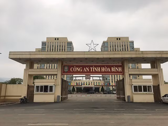 Trụ sở Công an tỉnh Hòa Bình. (ảnh: Dân Trí)
