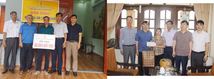 Công nhân có hoàn cảnh khó khăn về nhà ở của Công ty được hỗ trợ xây Mái ấm công đoàn.