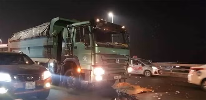 Hiện trường vụ tai nạn.