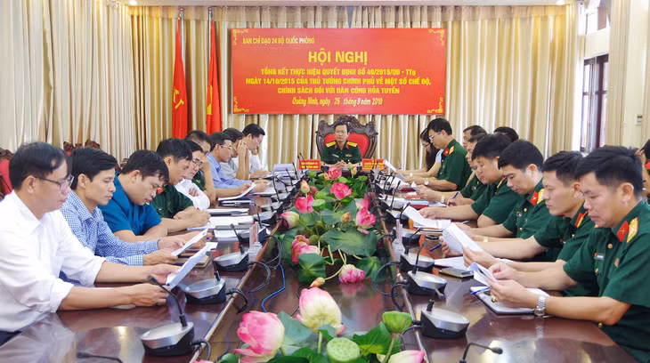 Quang cảnh hội nghị tại đầu cầu Quảng Ninh