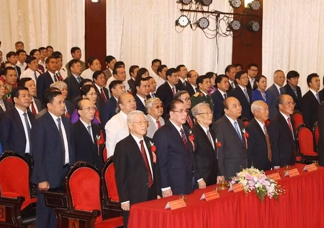 Các đại biểu dự lễ kỷ niệm. Ảnh TTXVN