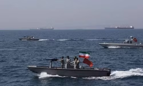Xuồng cao tốc vũ trang của Lực lượng Vệ binh Cách mạng Hồi giáo Iran. Ảnh: AFP.