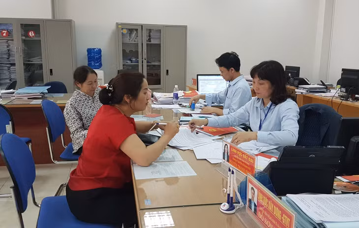 Giải quyết TTHC tại Trung tâm hành chính công TX Đông Triều.