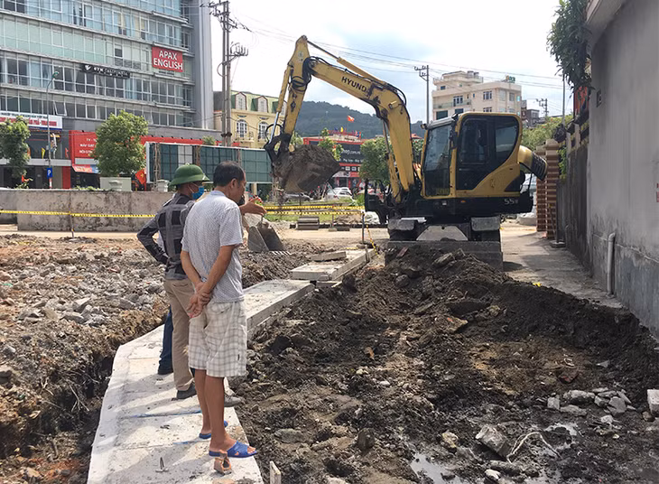 Công viên Cẩm Bình đang được gấp rút thi công.