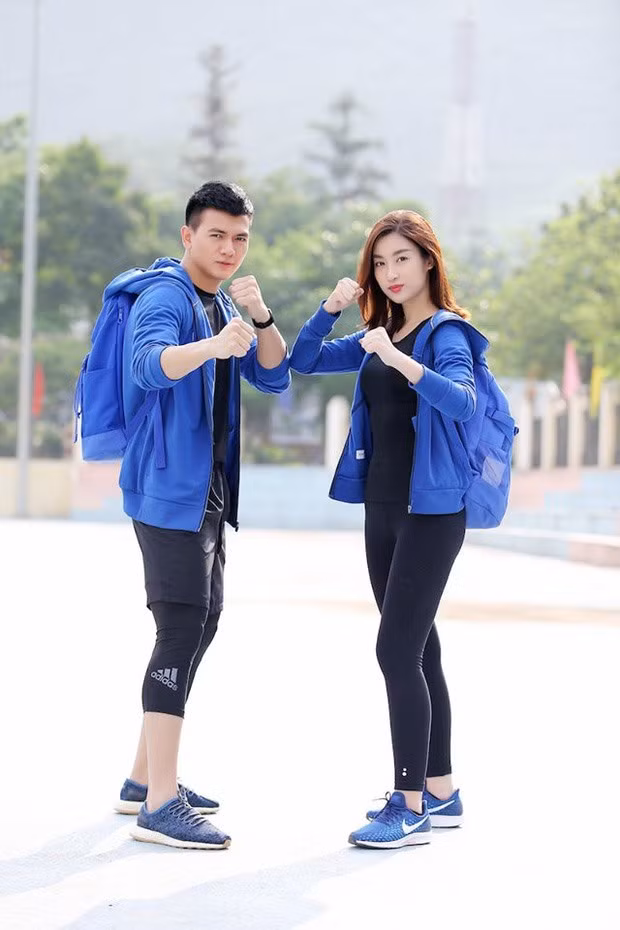 Hoa hậu Đỗ Mỹ Linh và Lương Xuân Tiền trong “Cuộc đua kỳ thú“. Ảnh: CĐKT.