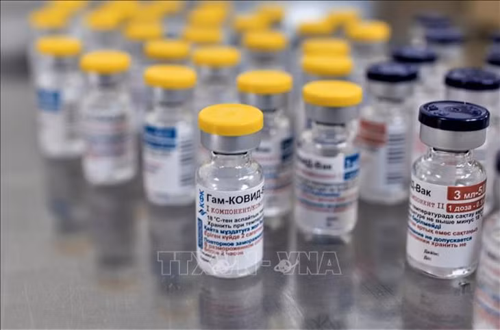 Vaccine Sputnik V phòng COVID-19 của Nga. Ảnh: THX/TTXVN