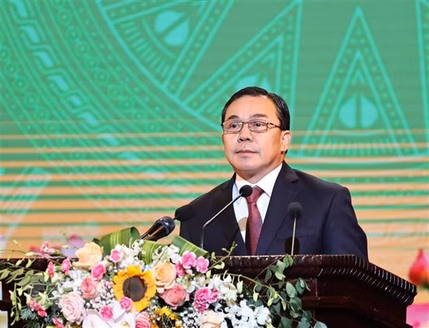 Đại sứ Lào tại Việt Nam Sengphet Houngboungnuang. (Ảnh: Trọng Đức/TTXVN)