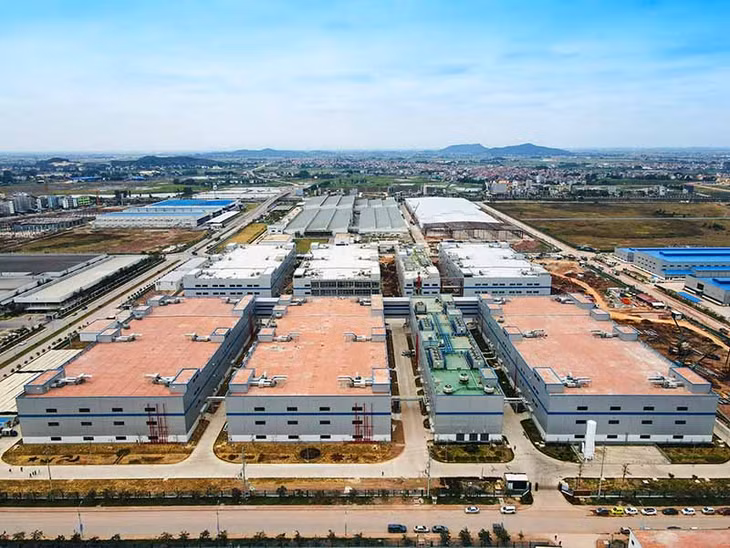 Khu công nghiệp Quang Châu (Bắc Giang), nơi đặt cơ sở sản xuất của Foxconn.