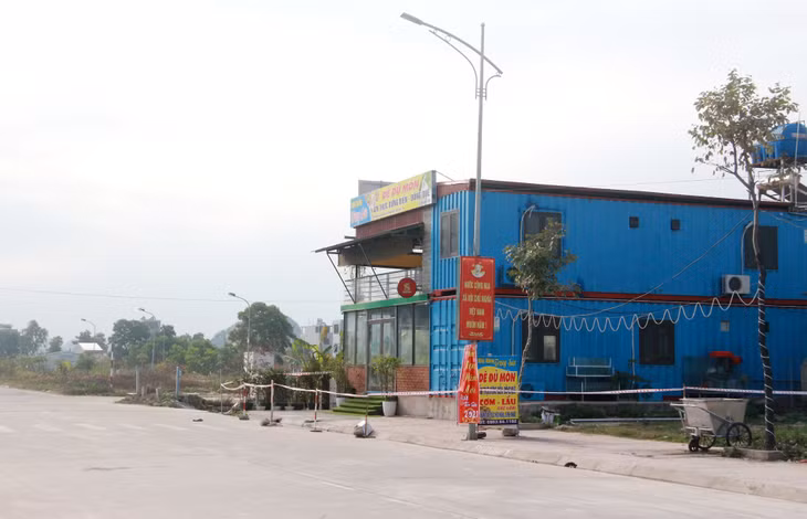 Nhà hàng Trung Sún, nơi ca bệnh 1553 đến ăn uống tại thị trấn Cái Rồng được phong tỏa, cách ly đặc biệt.