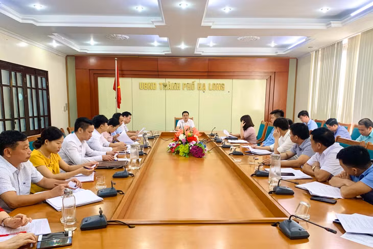 Lãnh đạo UBND thành phố tổ chức họp giao ban chương trình NTM để kiểm điểm tiến độ thực hiện chương trình theo từng tháng, từng quý.