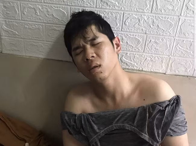 Bị can Mai Xuân Bình thời điểm bị lực lượng công an bắt giữ.