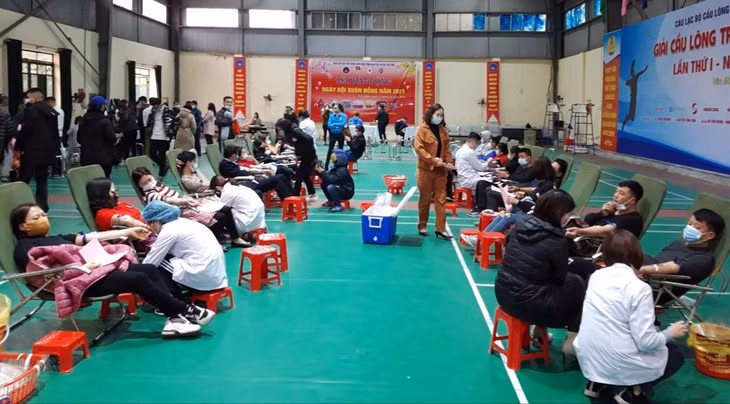 Quang cảnh ngày hội hiến máu 