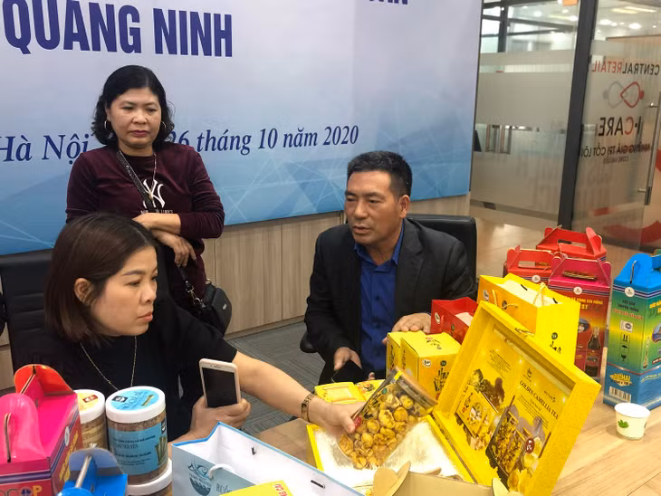 Sản phẩm trà hoa vàng Ba Chẽ được giới thiệu trong chương trình 