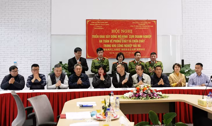 Các đơn vị thành viên Cụm doanh nghiệp an toàn về phòng cháy và chữa cháy trong KCN Texhong Hải Hà ký quy chế tổ chức và hoạt động.