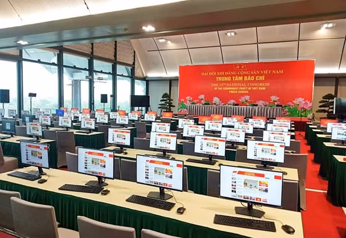 Trung tâm Báo chí Đại hội XIII sẵn sàng cho ngày khai trương