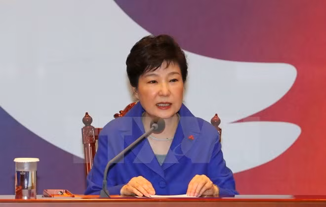 Tổng thống Hàn Quốc Park Geun-hye. (Nguồn: AFP/TTXVN)