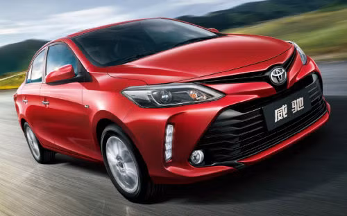 Phía trước Toyota Vios bản cập nhật.