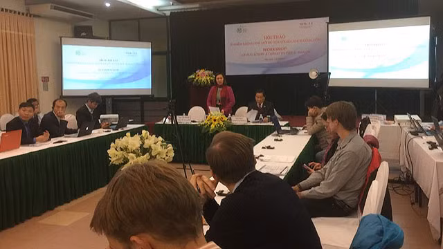 Toàn cảnh Hội thảo Ô nhiễm không khí: mối đe dọa đối với sức khỏe cộng đồng.