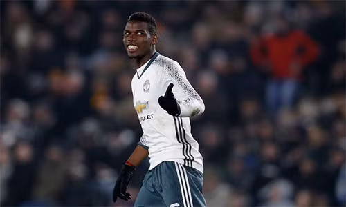 Pogba chỉ chơi ở mức trung bình, theo nhận xét của bình luận viên Phil Neville, nhưng lại góp bàn quan trọng để Man Utd tạo khác biệt, giành vé đi tiếp. Ảnh: Reuters.