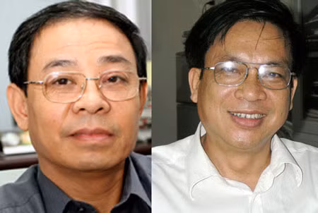 Ông Lại Văn Sinh (trái) và ông Lê Ngọc Minh (phải).