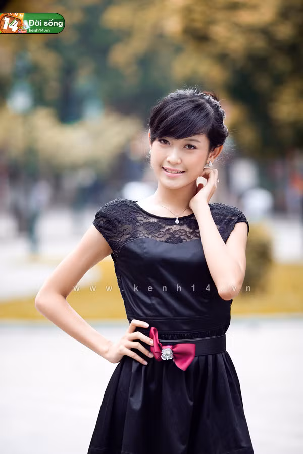 My sở hữu gương mặt rất xinh xắn dễ thương.