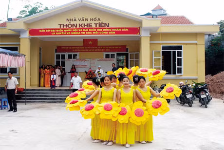 Nhà văn hoá thôn Khe Tiên, xã Yên Than.