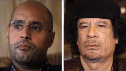 Hai cha con Gaddafi