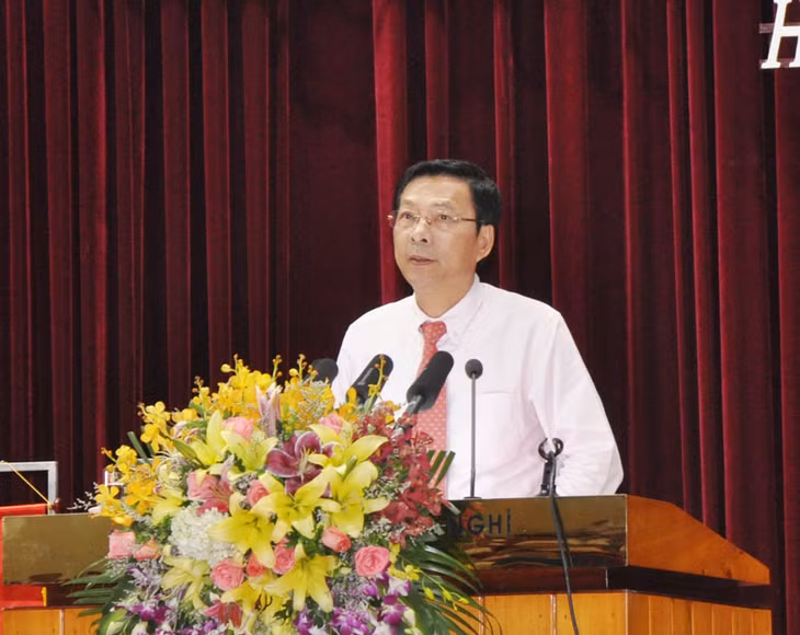 Đồng chí Nguyễn Văn Đọc, Bí thư Tỉnh ủy, Chủ tịch HĐND tỉnh phát biểu chỉ đạo hội nghị