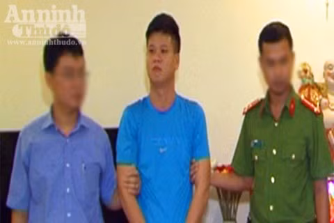 Đối tượng Quang bị bắt giữ (Ảnh: Công an TT Huế cung cấp)