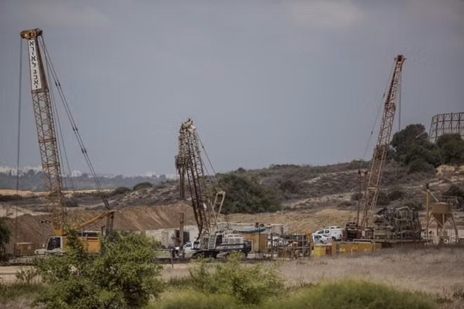 Israel xây dựng hàng rào an ninh ngầm dưới lòng đất. (Nguồn: AP)