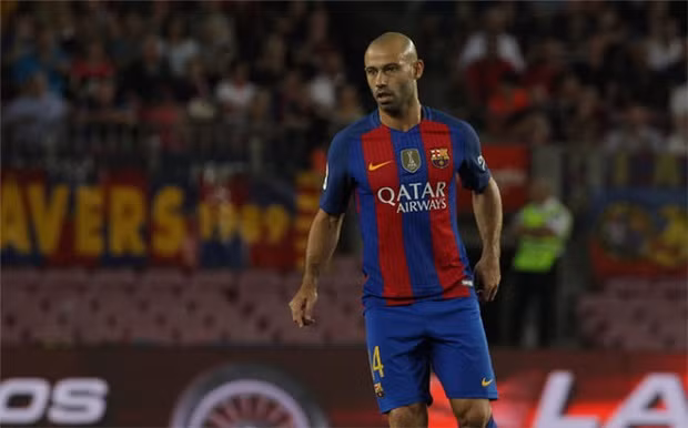  Mascherano chưa từng ghi bàn cho Barca tại La Liga. Ảnh: Internet