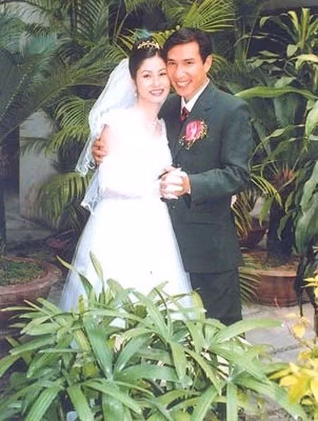 Bức ảnh kỷ niệm của vợ chồng Quang Thắng. Ảnh: TL.