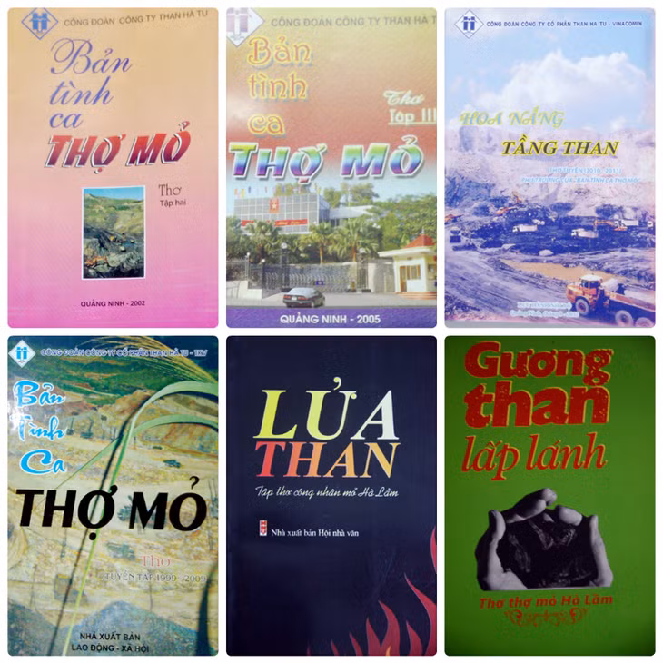  Một số tập thơ của thợ mỏ được xuất bản trong thời gian gần đây.