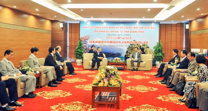 Quang cảnh buổi tiếp.